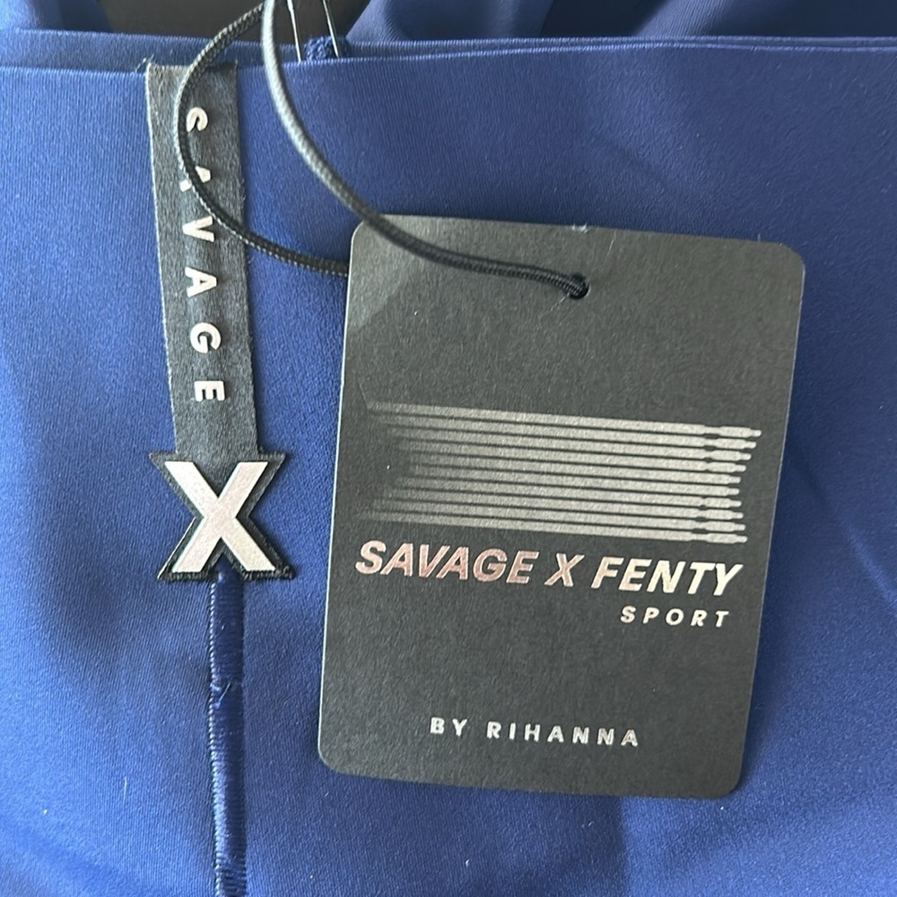 Savage X Fenty blue leggings size medium NWT - Picture 9 of 11
